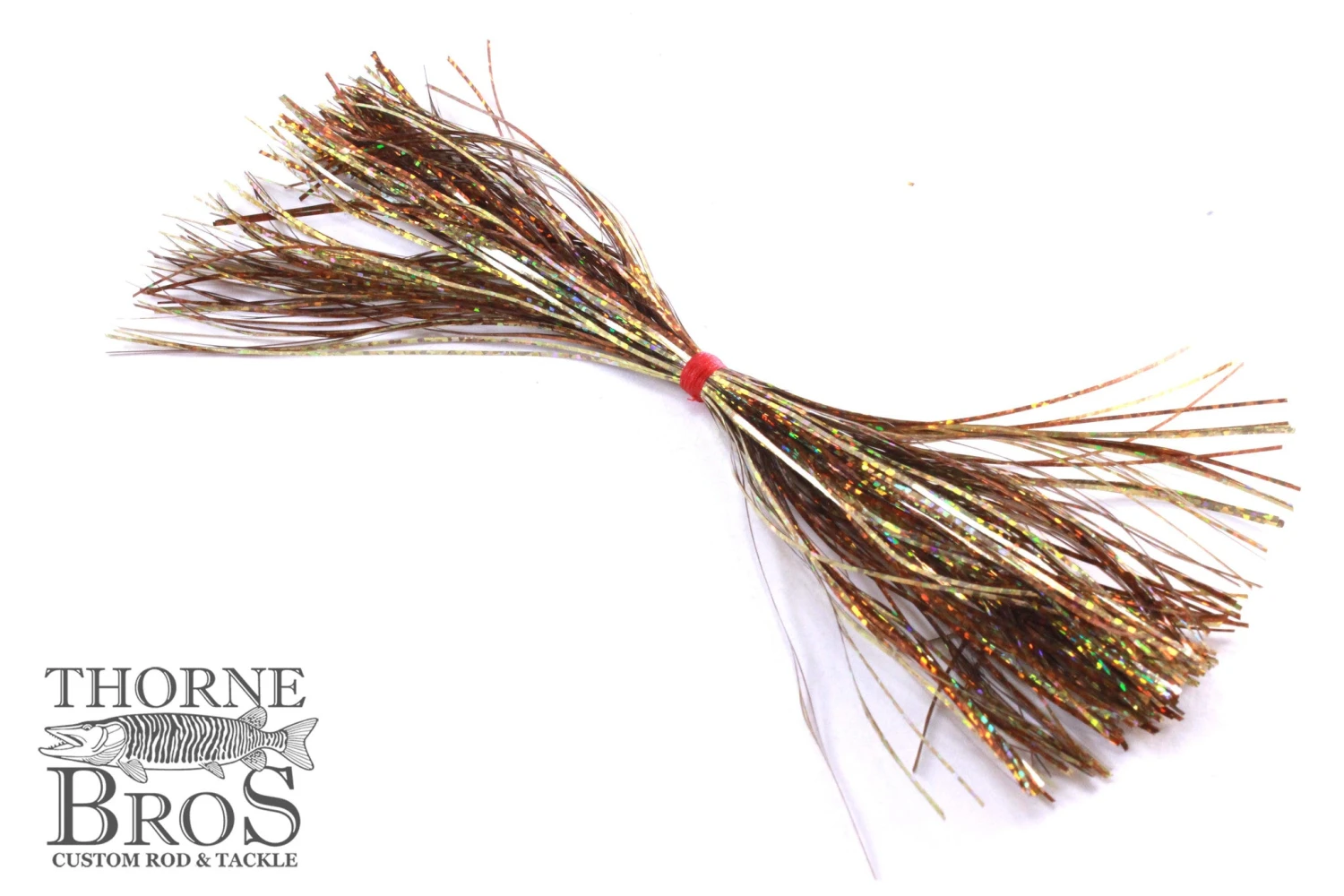 Skirt-Thorne Brothers Pre-Tied Tinsel Skirt-Holographic Tinsel 5 Skirt-Thorne Brothers Pre-Tied Tinsel Skirt-Holographic Tinsel - Image 3