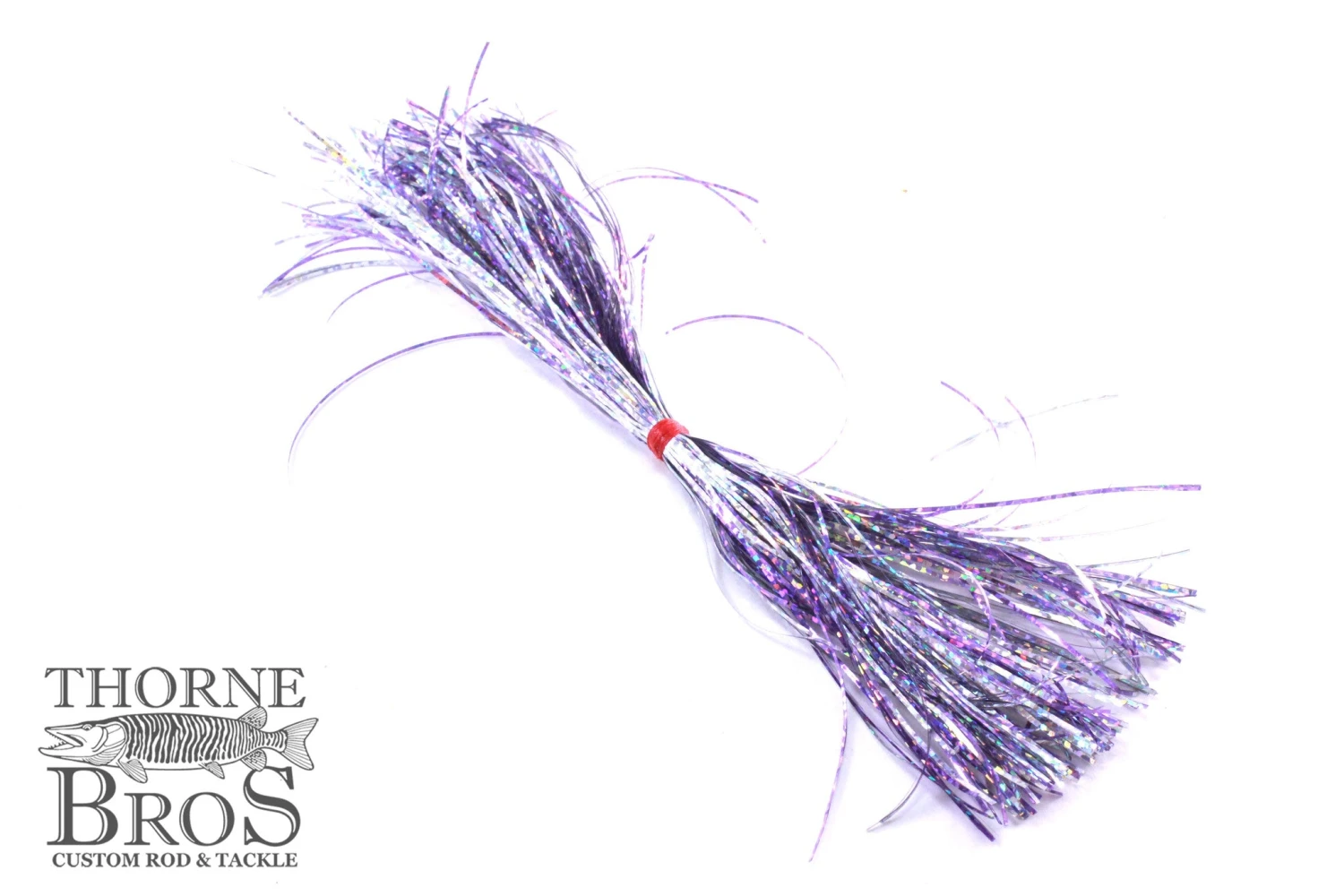 Skirt-Thorne Brothers Pre-Tied Tinsel Skirt-Holographic Tinsel 6 Skirt-Thorne Brothers Pre-Tied Tinsel Skirt-Holographic Tinsel - Image 4