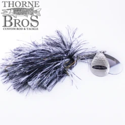 Spanky Baits Super Shocker Bucktail -Fishing Gear Sales blackwhitesilver