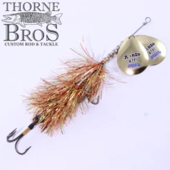 Musky Mayhem Rabid Girl 8" - Double Blades -Fishing Gear Sales goldorange